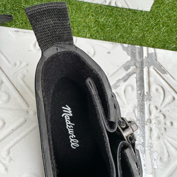 MADEWELL Rubber black chelsea Rain Boots women’s size 7 new - Picture 7 of 15